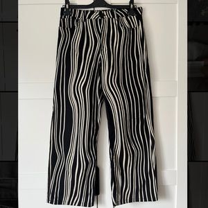 Mango flared leg striped jeans, size 8